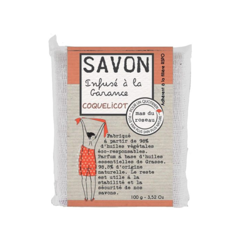 Savonnette coquelicot 100 g MAS DU ROSEAU