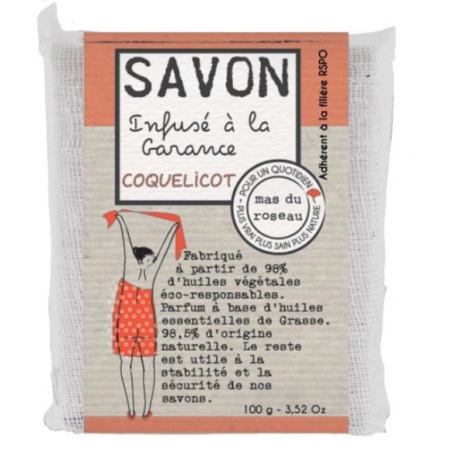 Savonnette coquelicot 100 g MAS DU ROSEAU