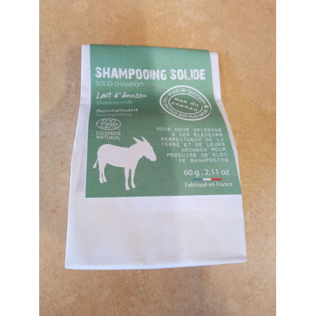 Shampooing solide au lait d'ânesse 60g MAS DU ROSEAU