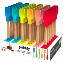 Mini spatule en silicone 21cm  coloris assortis PEBBLY