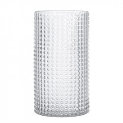 Vase transparent blanc