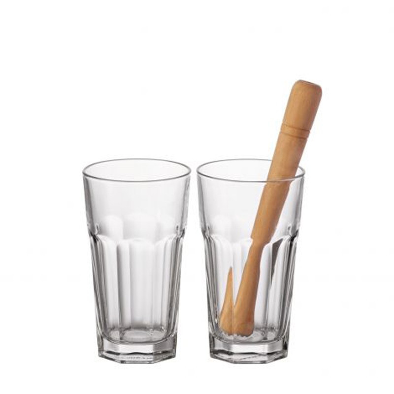 Pack deux verres à mojito + pilon