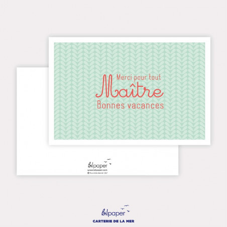 Carte merci pour tout Maître