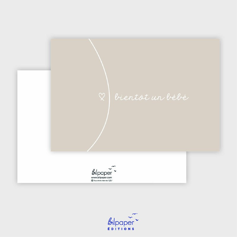Carte bientôt un bébé