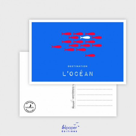 Carte destination l'océan