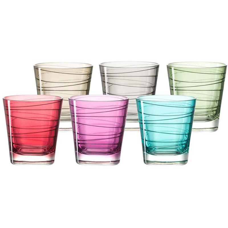 Assortiment PM 6 verres colorés Vario 250 ml