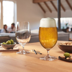 lot de 6 verres à bière à pied 390ml