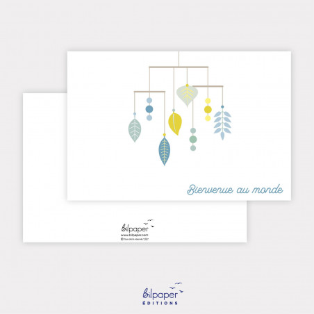 Carte Bienvenue au monde