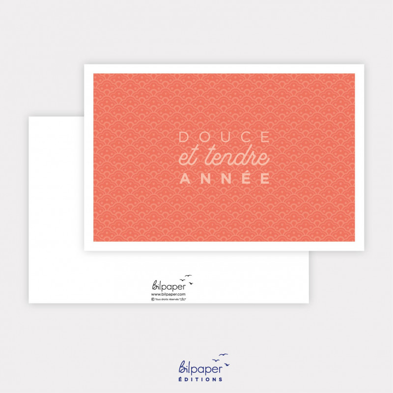 Carte douce et tendre année