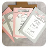 Coffret 12 cartes 1ere fois, collection rose tendre