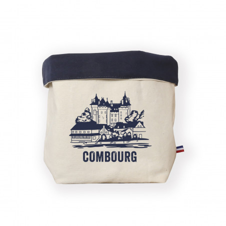 Panier Tissu ecru / marine A l'aise Breizh Combourg