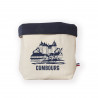 Panier Tissu ecru / marine A l'aise Breizh Combourg