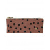 trousse de bureau polka rhubarbe