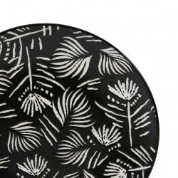 assiette dessert bronze noir et blanc D21