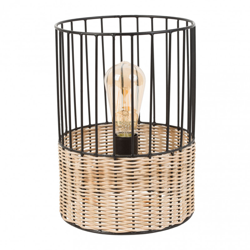Lampe willow naturel et noir D21*H30