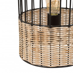 Lampe willow naturel et noir D21*H30