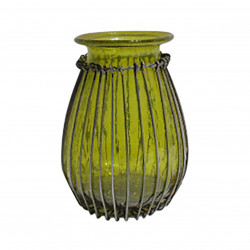 Vase jardin d'hiver vert 7*H10