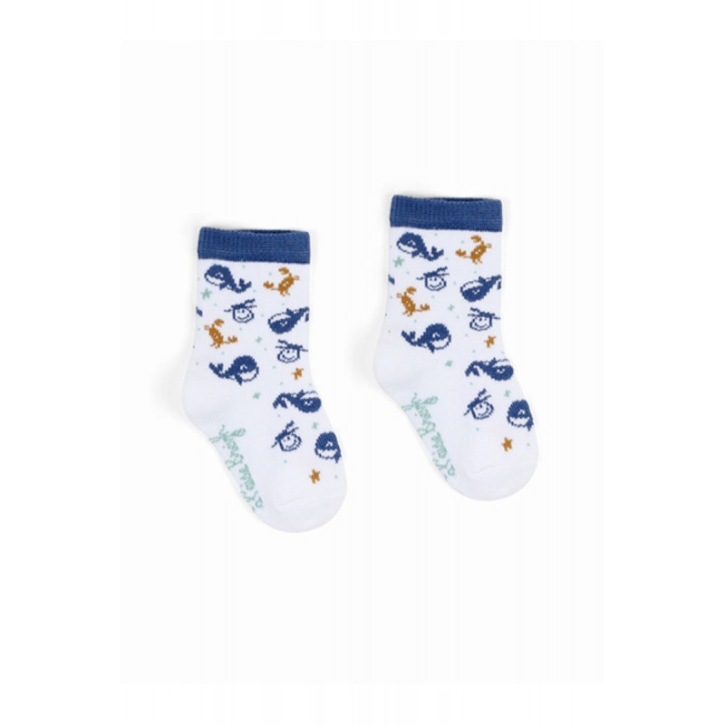 Chaussettes bebe A l'aise Breizh BALEINE