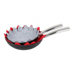 feuilles de protection fleur *3 gris et rouge