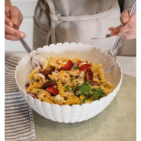 Petits couverts à salade Tiffany transparent 20 cm