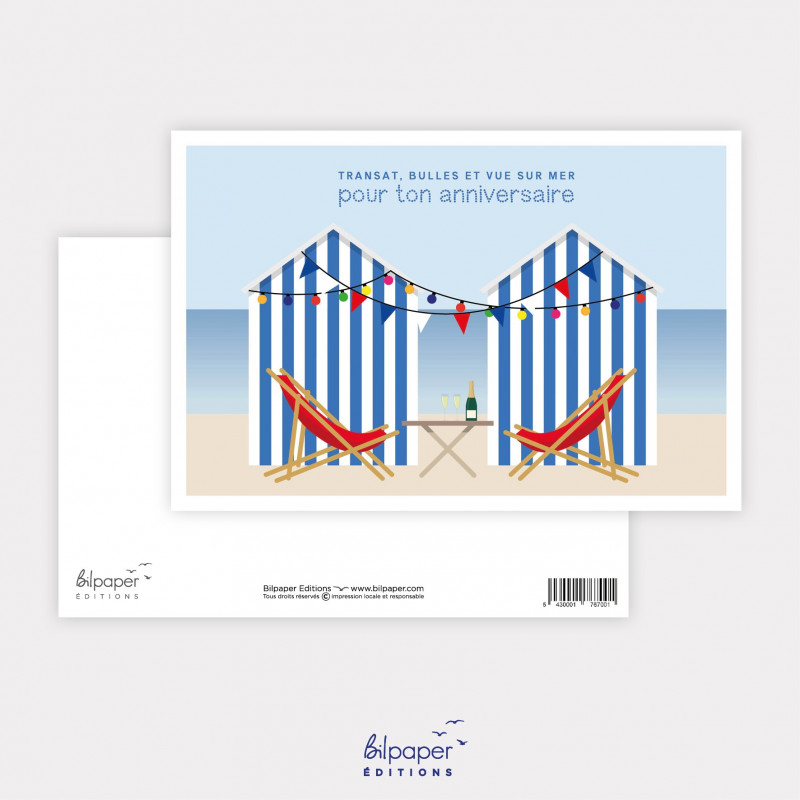 Carte transat anniversaire