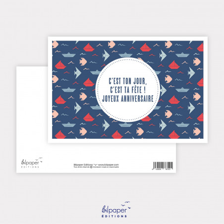 Carte c'est ton jour joyeux anniversaire