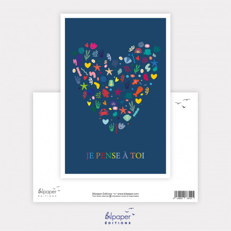 Carte je pense à toi