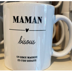 Mug ceramique maman bisous