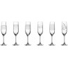 Ensemble de 6 verres à champagne gravés CASELLA
