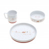 Coffret repas en porcelaine fille jardin LASSIG