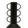 vase arty folk noir D10.5*H24