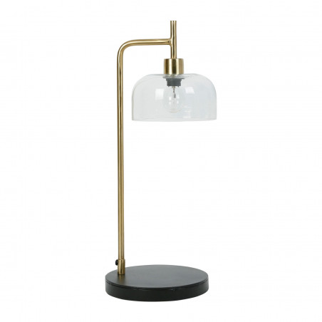 lampe courba dorée et noire D20*H52