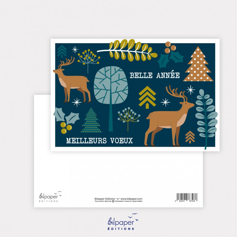 Carte Belle année meilleurs voeux