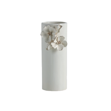 Vase Amour de fleurs blanc 9/18.3cm