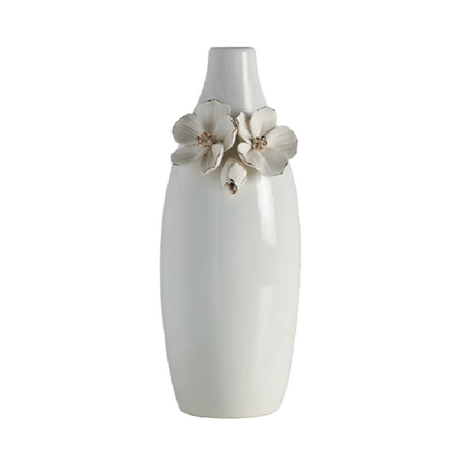 Vase Amour de fleurs blanc 10.5/24cm