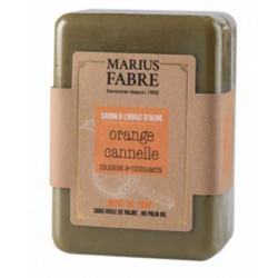 Savonnette 150g écorces d'orange et cannelle sans palme Marius Fabre