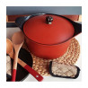 ma jolie cocotte rouge 24 cm COOKUT personnalisable