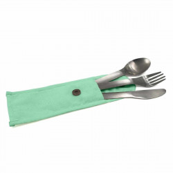 Couverts nomades inox vert  COOKUT