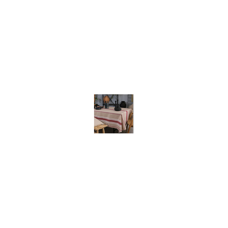 nappe st malo 250*150 ROUGE SUD ETOFFE