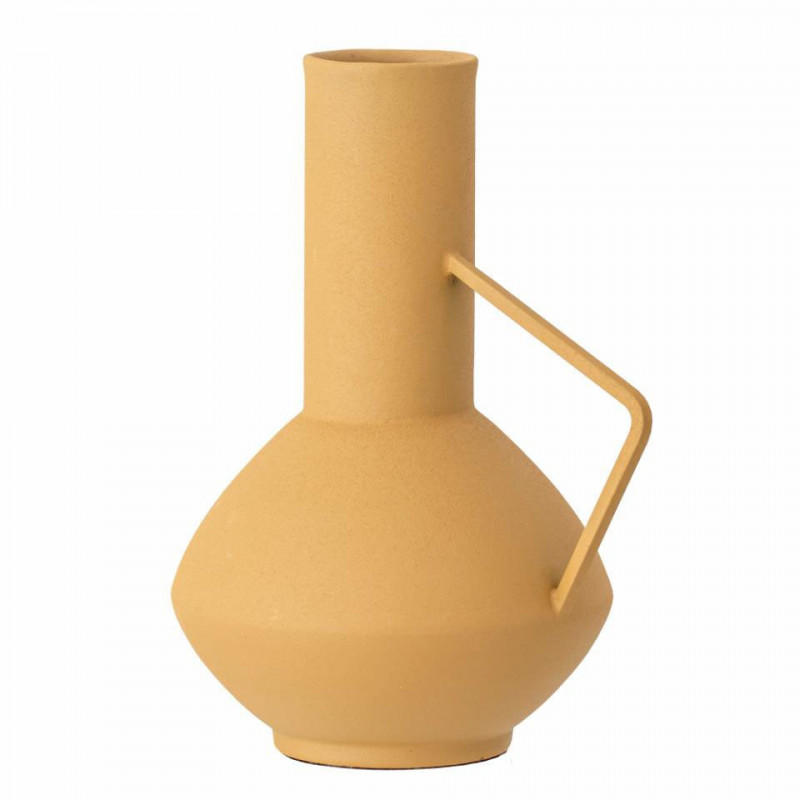 Irine Vase, Jaune, Métal D12.5 * H20.5 cm