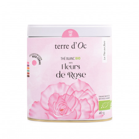 Thé blanc Bio rose 40g