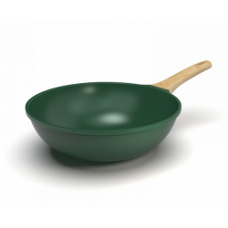 wok 28 cm vert fougere COOKUT