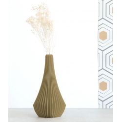 Vase Ailettes MK Design small Olive