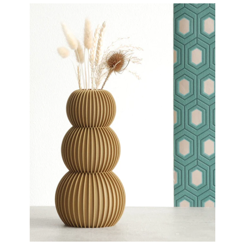 Vase FLAMANT MK Design vert olive