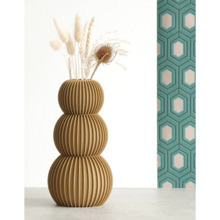 Vase FLAMANT MK Design vert olive