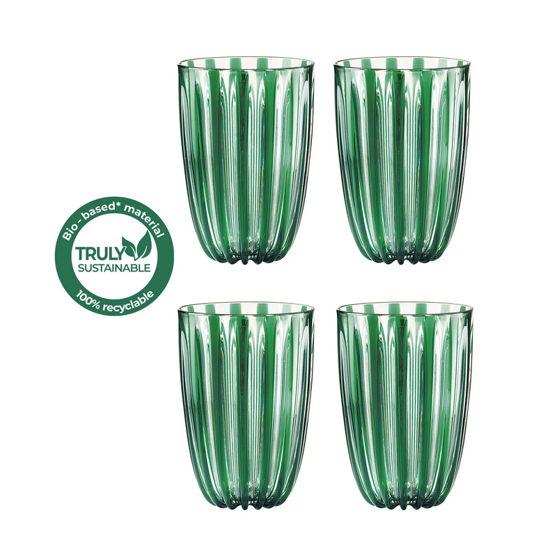 lot de 4 verres vert Guzzini dolce vita