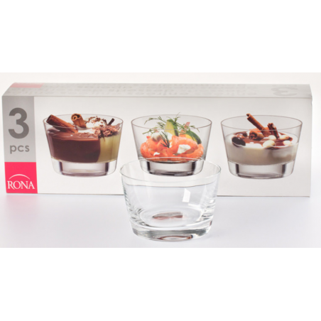 Boite de 3 verrines coniques 27 cl Bastide