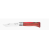 Couteau BOULEAU lamelle ROUGE n°8 OPINEL