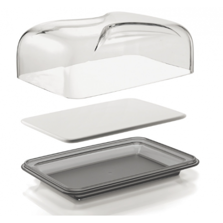 cloche à fromage rectangulaire GRIS GUZZINI