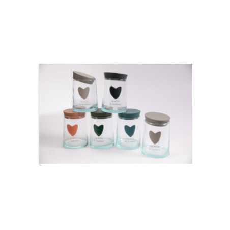 Pot beldi "recette du bonheur" coloris assortis Sophie Janière